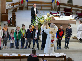 Familiengottesdienst zum Erntedankfest (Foto: Karl-Franz Thiede)